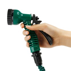 Expanding Expandable Flexible Garden Water Hose w Spray Nozzle 25, 50, 75